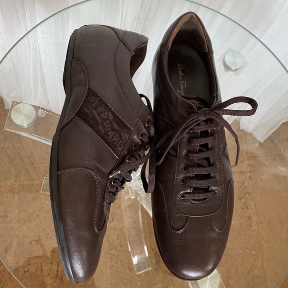 Salvatore Ferragamo Other - Salvatore Ferragamo Ramsey leather/suede men’s lace up sneakers/shoes! Size 9.5